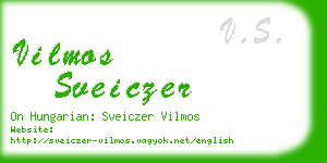 vilmos sveiczer business card